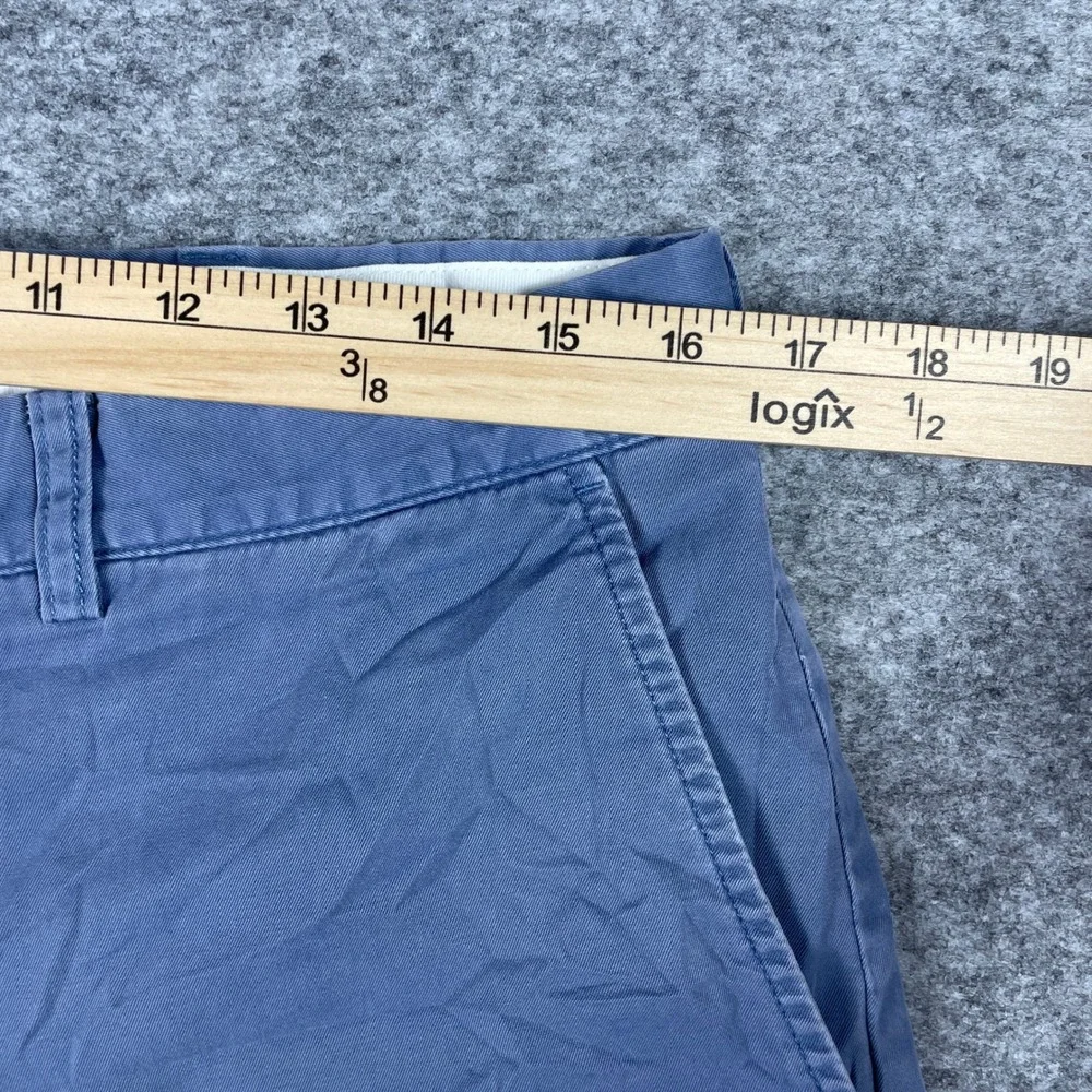 Polo Ralph Lauren Shorts Mens 34 (Fits 34x9) Blue Chino Flat Front Preppy 90s